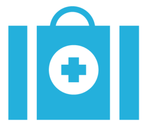 Health briefcase icon